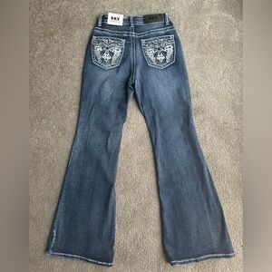 Sky Women’s Premium Collection‎ Flare Jeans Blue Size 9 NWT